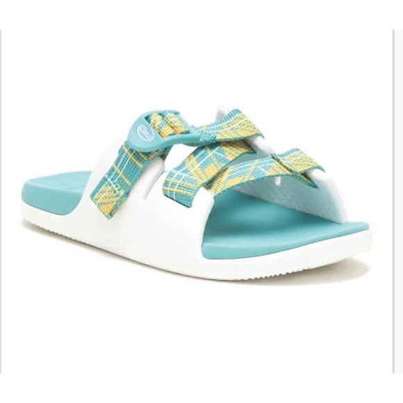 Chaco Chillos Slide‎ Kid's Sandal Court Porcelain Size 2 Youth New - Picture 1 of 7